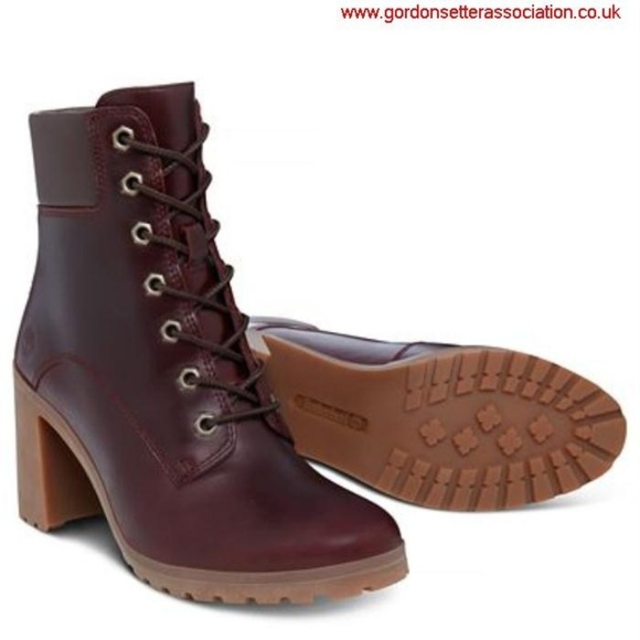 womens burgundy boots uk